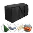 thumbnail image 1 of Christmas Tree Storage Bag - 68 L x 30 W x 20 H .Durable Waterproof Material to Protect Against Dust  Insects  and Moisture. Zippered Bag with Carry Handles. (Black), 1 of 11