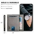 thumbnail image 2 of Serman Brands Money Clip Slim Wallet | Mens Wallets Thin Front Pocket | RFID Blocking Card Holder | Minimalist Mini Bifold Wallet | Slate Gray, 2 of 6