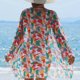 thumbnail image 5 of Trajes de baño para mujer, Trajes de baño para mujer, Traje de baño de tres piezas con tirantes de bikini estampados para mujer, Traje de baño de nailon para mujer, 5 of 9