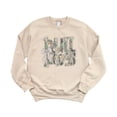 thumbnail image 7 of Bulldogs Camo Coquette Bow Sweatshirt for Women & Teens School Spirit Game Day Crewneck Sand Sweatshirt Large, 7 of 7