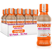 Dunkin' Original Iced Coffee, 13.7 Oz Bottle