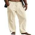 thumbnail image 1 of Pantalons de Plage Décontractés à Cordon de Serrage Couleurs Unies pour Hommes Style Été, 1 of 2
