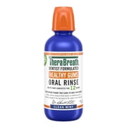 TheraBreath Healthy Gums Mouthwash, Antigingivitis Mouth Rinse for Adults, Clean Mint, 16 fl oz