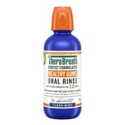 TheraBreath Healthy Gums Mouthwash, Antigingivitis Mouth Rinse for Adults, Clean Mint, 16 fl oz