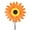 Orange, variant on TERGAYEE Sunflower Lawn Pinwheels,Wind Spinner with Ground Stake,Plastic Colorful Sunflower Windmill, Flower Spinners Outdoor for Decoration Yard Garden Sculpture Stake Lawn Kids Toy