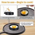 thumbnail image 4 of Round Egg Pancake Maker Mold,Non Stick Kitchen Tool for Shaping Eggs, 4 of 5