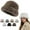 Coffee, variant on Max Winter Fluffy Plush Bucket Hat Cozy Wide Brim Adjustable Size for Women Pink One Size