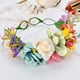 thumbnail image 3 of KAKOWELY Diadema de flores, corona floral para el cabello, guirnalda para la cabeza de novia para boda, tocado de flores, 3 of 5