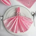 thumbnail image 2 of Balsa Circle 10 Pieces 20" Pink Satin Dinner Napkins Wedding Party, 2 of 6
