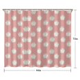 thumbnail image 5 of Pink Daisy Flower White Blooms Pattern Shower Curtain 84"x72" ,Bathroom Decorative Shower Curtains Set with 12 Hooks,Modern Waterproof Washable Shower Curtain, 5 of 6