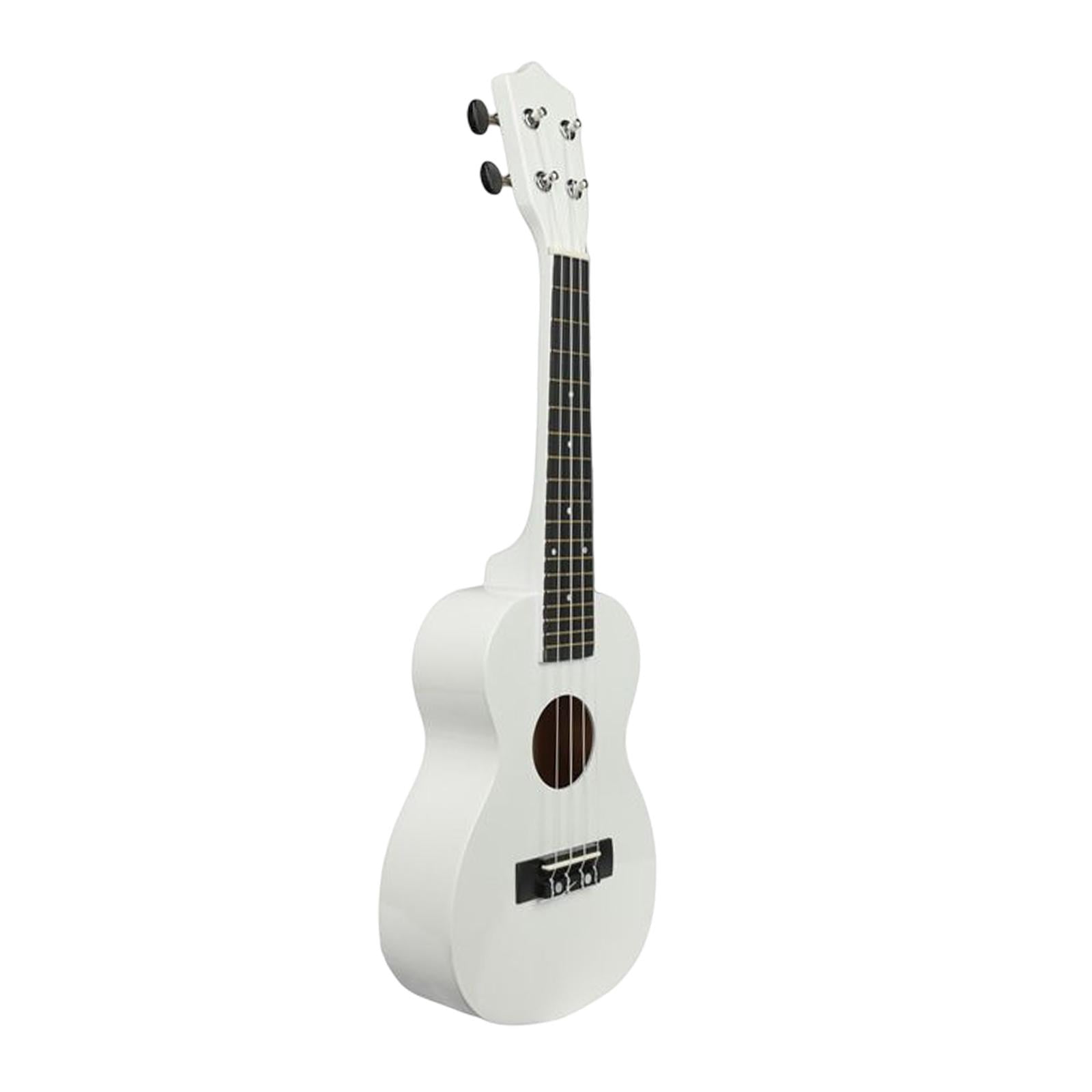 LeeQinersw 23 Inch Ukulele Guitar Toy 4 Strings Portable Musical Instrument for Adults Boys White