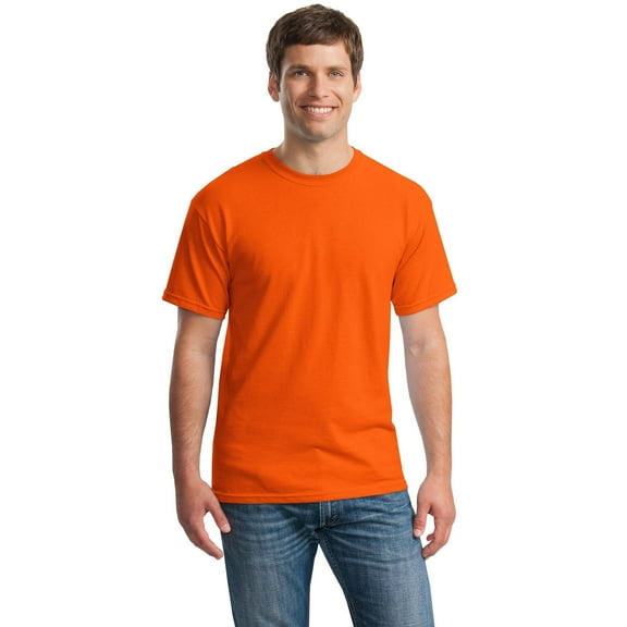 Gildan Mens Heavy Cotton T-Shirt , S, Orange (Pack of 12) 12 Orange