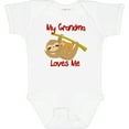 thumbnail image 3 of Inktastic My Grandma Loves Me Sloth Boys or Girls Baby Bodysuit, 3 of 5