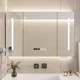 thumbnail image 1 of Armario con espejo de baño inteligente de madera maciza, espejo de baño montado en la pared, estante para espejo de baño, armario de almacenamiento, 1 of 3