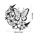 thumbnail image 3 of Uanit Metal Butterfly Wall Decor Lifelike Modern Floral Butterflies Wall Art Sculpture Hanging Decorations for Indoor or Outdoor, Yard Patio Fence Garden Decorations, 3 of 9