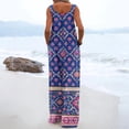 thumbnail image 4 of Iaqnaocc Jumpsuits For Women Retro Western Ethnic Style Sleeveless Jumpsuits Rompers Casual Party Adjustable Strap Jumpsuits Beach Fashion Wide Leg Jumpers Dark Blue 2XL, 4 of 4