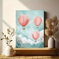 thumbnail image 5 of Cute Elephant Balloon Canvas Art Print， Suitable for Living Room， Bedroom， Nursery， Office， and Hallway Decoration., 5 of 8
