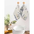 thumbnail image 2 of Blue Grey Eucalyptus Kitchen Dish Towels for Drying Dishes Set of 3, Farmhouse Weeping Leaves on Linen Waffle Weave Microfiber Hand Tea Bathroom Towels Quick Dry & Absorbent Towel 12x12, 2 of 7