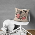 thumbnail image 5 of Valentine's Day Red Black Rose Flower Romantic Anniversary Gift Throw Pillow Covers 18 X 18 Inch, Set Of 2, Linen Study Sofa Cushion Cover Indoor Living Room Home Decor, 5 of 7