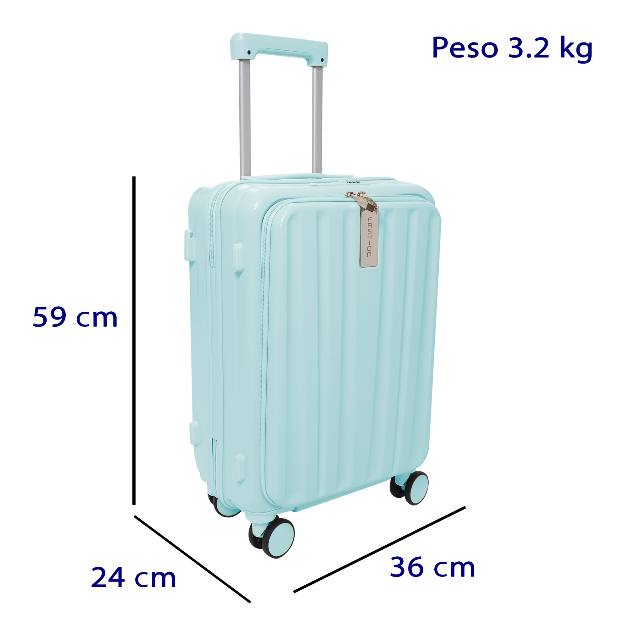 Maleta Chica Travel Mano Abs Tsa Ruedas Resistente Avion