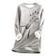 thumbnail image 2 of Puntoco Sudadera con estampado de forro polar grueso para mujer Ropa interior cálida Liquidación Puntoco Puntoco-7339, 2 of 3