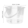 thumbnail image 2 of Transparent Plastic Bucket with Handle for Outdoor Use Safe Reusable Large Capacity 5 Gallon, 2 of 8