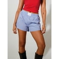 thumbnail image 5 of Michellecmm Women Striped Shorts, Elastic Waist Summer Casual Shorts Streetwear for Daily Date, 5 of 9