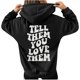 thumbnail image 1 of Sudaderas sueltas para mujer Sudaderas con capucha con cordón Camisas con gráficos en la espalda Jersey informal Tops de manga larga con bolsillo con mangas con hombros caídos Pompotops  gfhjh13632, 1 of 8