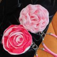 thumbnail image 4 of Bolso de noche con diseño de lujo con flores de seda, bolso para vestido de dama, bolso para novia, bolso para boda, bolsillo para lápiz labial, bolso pequeño con clip, 4 of 5