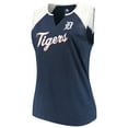 thumbnail image 2 of Women's Majestic Navy/White Detroit Tigers Plus Size Shutout Supreme Sleeveless Muscle Tank Top, 2 of 3