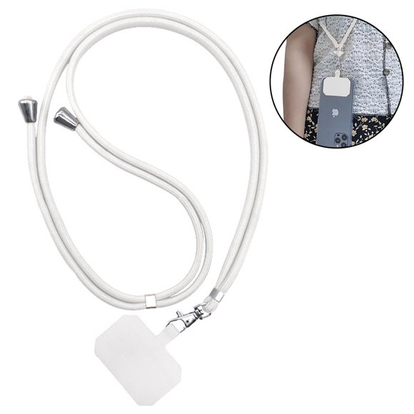 Universal Mobile Phone Lanyard, with Adjustable Nylon Neck Strap, Compatible with Most Smart Phone Cases