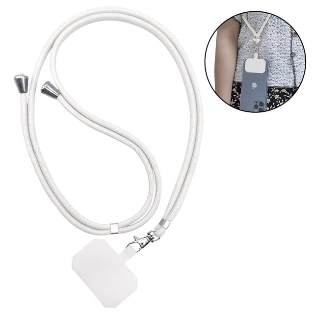 Universal Mobile Phone Lanyard, with Adjustable Nylon Neck Strap, Compatible with Most Smart Phone Cases