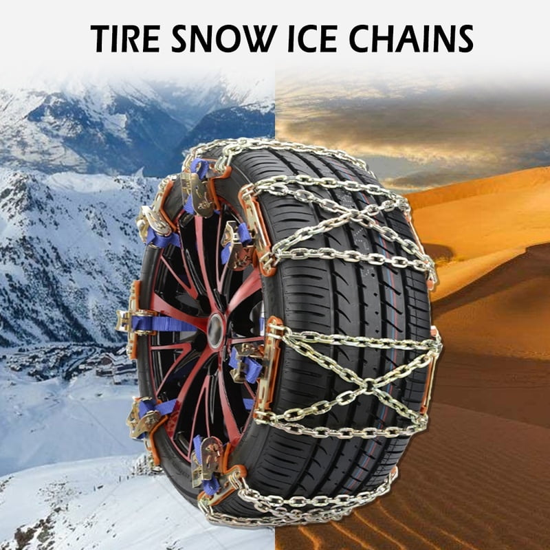 1/2Pcs Automobile Tires Snow Chains General Purpose Emergency Chain