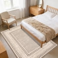 thumbnail image 2 of Checkered Area Rug 8x10, No Slip Washable Rug, Modern Bedroom Rug Under Bed Ultra Carpet, Low-Pile Rugs for Living Room Bedroom Dining Room, Brown, 2 of 7