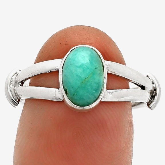 Sleeping Beauty Turquoise - USA 925 Sterling Silver Ring s.8.5 Jewelry R-1472 SDR233888