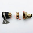 thumbnail image 2 of LOVIVER 1/2 "3/4" Filetage Robinet de Cuisine Rapide Raccord de Robinet en Laiton, 2 of 8