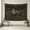 B, variant on XaaKee, Tapestry Wall Hanging, Saffron Grove Fox Tapestry, High-Quality Polyester Bedroom Tapestry, 60x40Inch