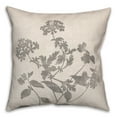 thumbnail image 2 of Creative Products Neutral Distressed Florals 18 x 18 Spun Poly Pillow, 2 of 3