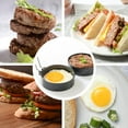 thumbnail image 5 of 4Pcs Eggs Rings Stainless Steel Egg Cooking Rings Set with Silicone Handle, Non Stick Mold Shaper Heat Insulation for Home Kitchen Cooking Breakfast, 5 of 5