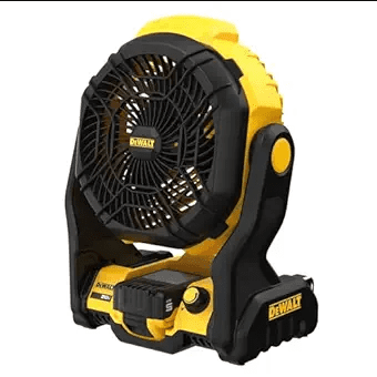 DEWALT 20V MAX Cordless Jobsite Fan, Battery Powered Rechargeable Fan Portable, Battery and Charger Included (DCE512P1)
