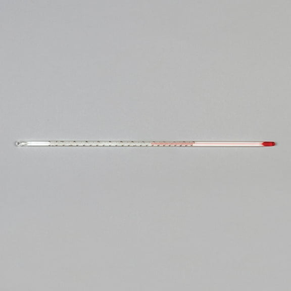 Red Spirit-Filled Total Immersion 12" Thermometer (-20 To 110 C; 0 To 230 F)