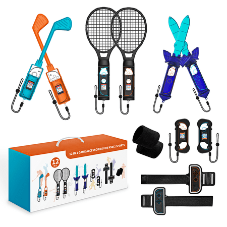 YUOY Switch 2 Sports Games Accessories Bundle, 12 in 1 Sports Accessories Kits for Nintendo Switch 2(2025)