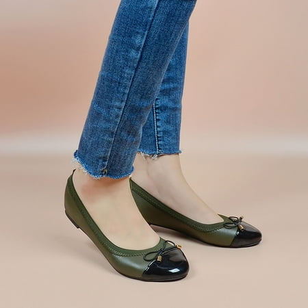 

NECHOLOGY Size 12 Wide Heels Pointed Causal Lazy Shoes Women s Work Shoes Shoes Ladies Flat Singles Women s Forest Heels Green 40=7