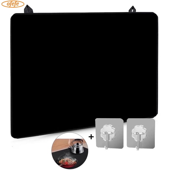 Stove top covers for gas burners, Extra Large Stove Top Cover for Electric, Anti-Slip Waterproof Flat Top Oven Cover Mat(Black, 28.5" X 20.5")