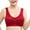 #1_Red, variant on Plus Size Front Closure Bras for Women Wirefree Underwear Push Up Lace Bras Full Support Bralettes U-Neck Seamless Bra Soft Comfort Everday