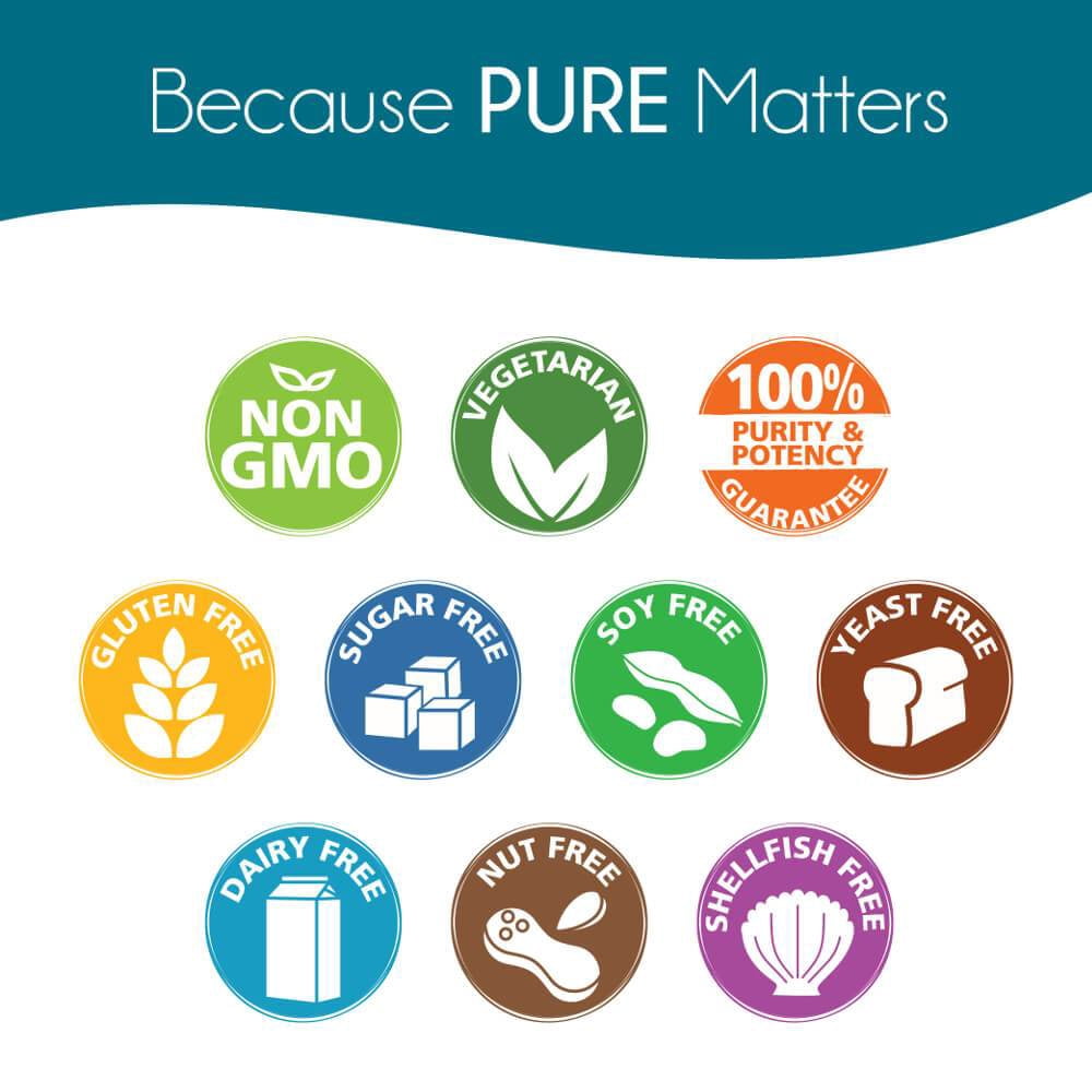 PureBiotics Restore Probiotics 40+ - 35 Billion CFU for Immune Support and Digestive Health by Pure Essence - 30 Capsules
