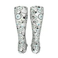thumbnail image 6 of Kdxio Bicycle Funny Silky Novelty Funky Long Knee High Socks Soft 3D Print Cosplay Crazy Stockings for Men Women, 6 of 8