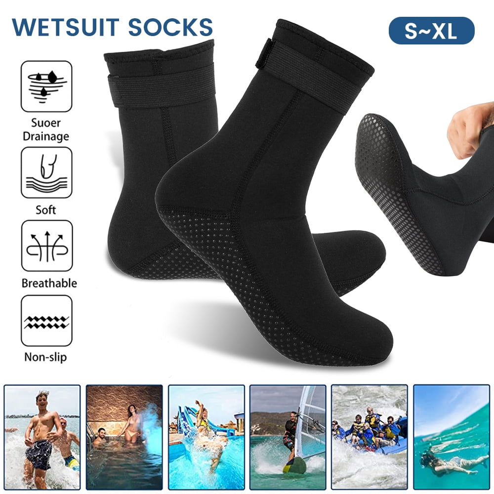 3MM Neoprene Diving Boots Scuba Wetsuit Surfing Snorkeling Swimming Socks S-XL 