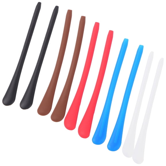 Raindrops 10Pair Replacement Glasses Temple Cover Silicone Spectacle Frame Sleeve Comfortable Stretchy