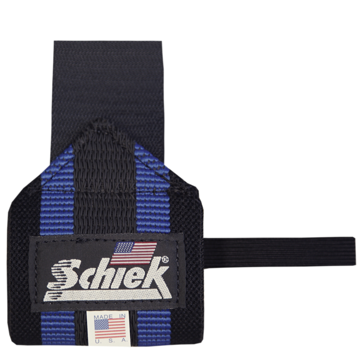 Schiek Sports Blue Line Heavy-Duty Reinforced Wrist Wraps - 18" - Black/Blue - image 2 of 3